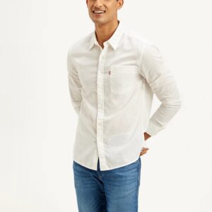 Men's Solid Slim Fit Linen Shirt